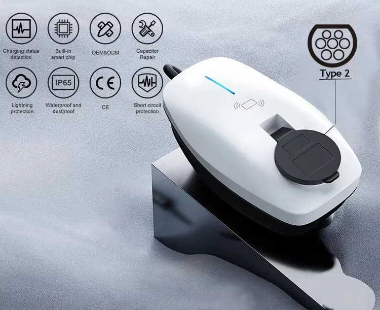 Ev Charger Type 2 22Kw 32A 3 Phase - Carregador EV de Nível 2 Trifásico