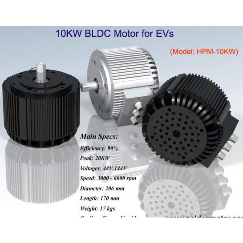 Water Cooled Bldc Motor 10Kw - Motor BLDC10KW 10kW Refrigerado a Água,