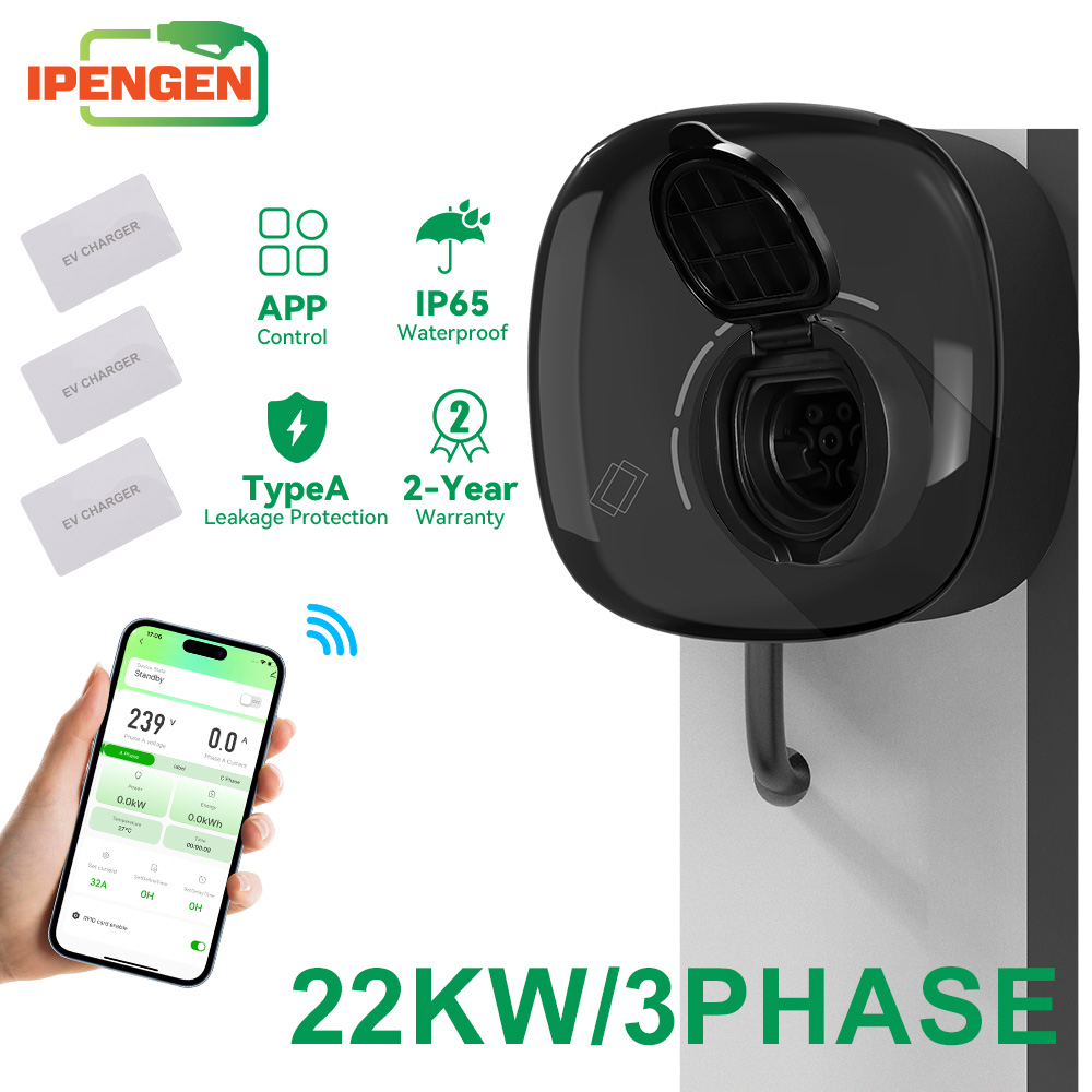 Ev Charger Type 2 22Kw 32A 3 Phase - Carregador EV IPENGEN 22KW Tipo 2,