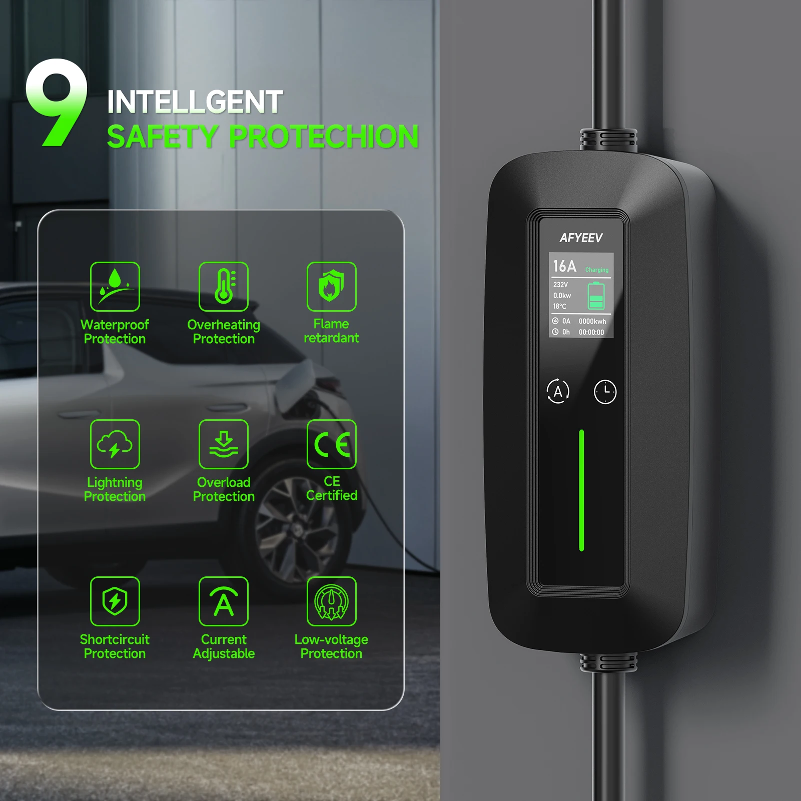 11kw 16a 3 fases portátil ev c - Type 2 Portable Ev Charger 11Kw Cee avaliação e preço