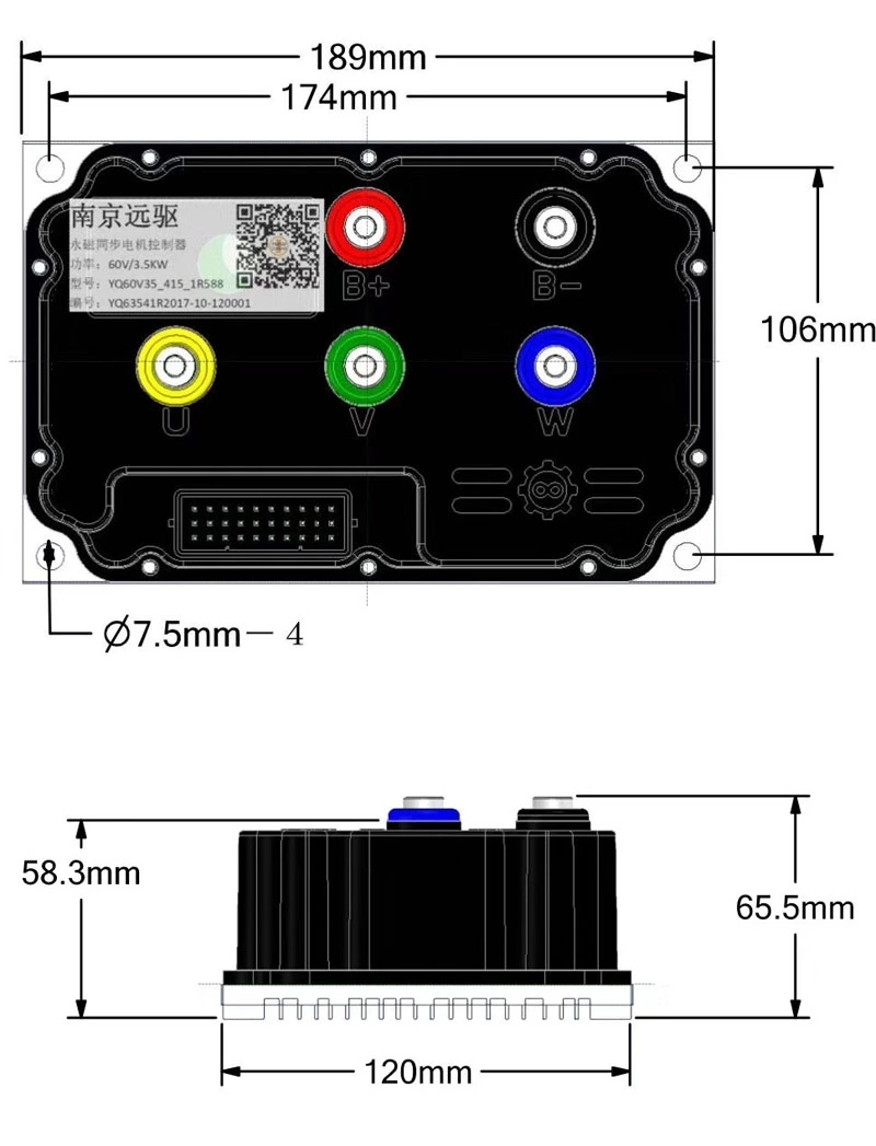 YuanQu FarDriver ND72850 ND848 - Fardriver Nd72850 Controller avaliação e preço