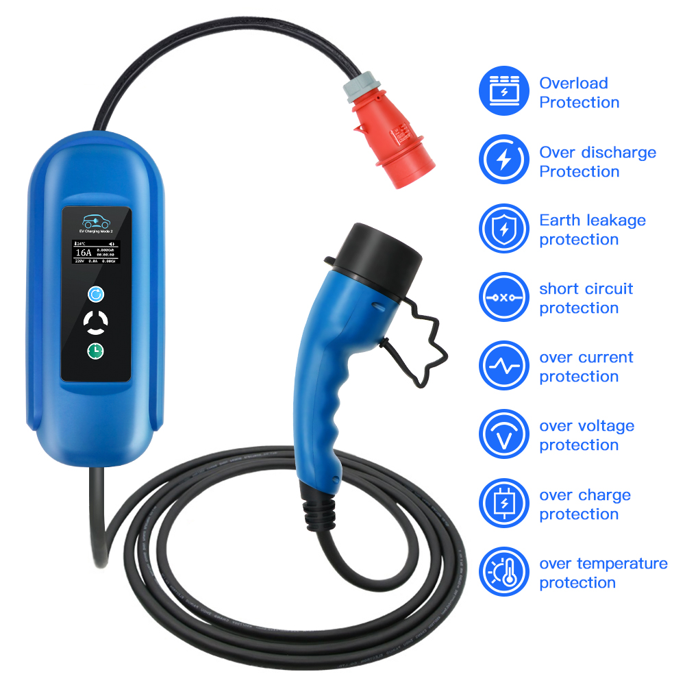 Kolanky-Carregador EV para Veí - Type 2 Portable Ev Charger 11Kw Cee avaliação e preço