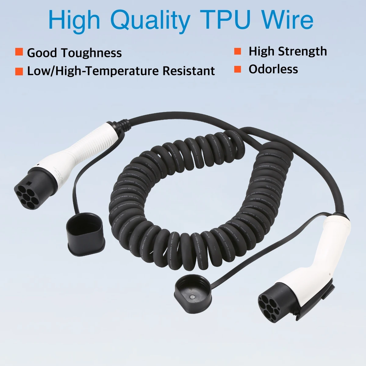 EVcharger4U 5M/7M Espiral EV C - Ev Charger Type 2 22Kw 32A 3 Phase avaliação e preço